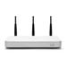 The Meraki MX60W router has 300mbps WiFi, 4 Gigabit ETH-ports and 0 USB-ports. 