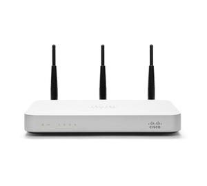 Thumbnail for the Meraki MX60W router with 300mbps WiFi, 4 Gigabit ETH-ports and
                                         0 USB-ports