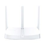 The Mercusys MW302R V1 router with 300mbps WiFi, 2 100mbps ETH-ports and
                                                 0 USB-ports