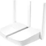 The Mercusys MW305R V1 router with 300mbps WiFi, 4 100mbps ETH-ports and
                                                 0 USB-ports