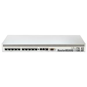 Thumbnail for the MikroTik RouterBOARD 1100AHx4 (RB1100AHx4) router with No WiFi, 10 N/A ETH-ports and
                                         0 USB-ports