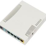 The MikroTik RouterBOARD 751G-2HnD (RB751G-2HnD) router with 300mbps WiFi, 4 Gigabit ETH-ports and
                                                 0 USB-ports