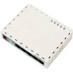 The MikroTik RouterBOARD 951-2n (RB951-2n) router with 300mbps WiFi, 4 100mbps ETH-ports and
                                                 0 USB-ports