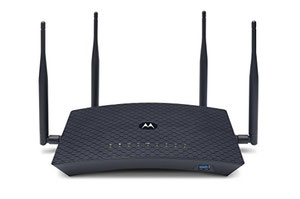 Thumbnail for the Motorola MR2600 router with Gigabit WiFi, 4 N/A ETH-ports and
                                         0 USB-ports