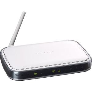 Thumbnail for the Netgear DG834GT router with 54mbps WiFi, 4 100mbps ETH-ports and
                                         0 USB-ports