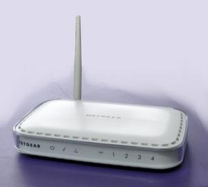 Thumbnail for the Netgear DG834Gv3 router with 54mbps WiFi, 4 100mbps ETH-ports and
                                         0 USB-ports