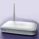 The Netgear DG834Gv3 router with 54mbps WiFi, 4 100mbps ETH-ports and
                                                 0 USB-ports