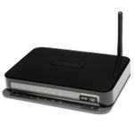 The Netgear DGN1000 router with 300mbps WiFi, 4 100mbps ETH-ports and
                                                 0 USB-ports