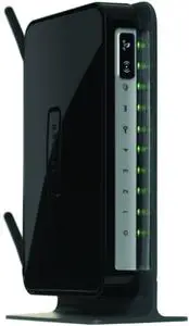 Thumbnail for the Netgear DGN2200v3 router with 300mbps WiFi, 4 100mbps ETH-ports and
                                         0 USB-ports