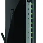 The Netgear DGN2200v3 router with 300mbps WiFi, 4 100mbps ETH-ports and
                                                 0 USB-ports