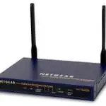 The Netgear FWAG114 router with 54mbps WiFi, 4 100mbps ETH-ports and
                                                 0 USB-ports