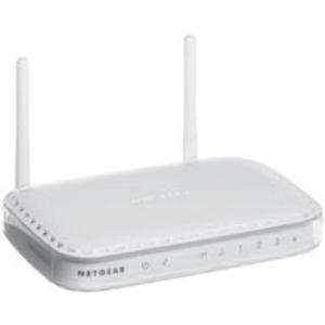 Thumbnail for the Netgear KWGR614 router with 54mbps WiFi, 4 100mbps ETH-ports and
                                         0 USB-ports