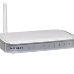 The Netgear WGR614L router with 54mbps WiFi, 4 100mbps ETH-ports and
                                                 0 USB-ports