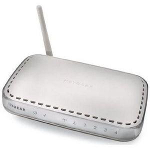 Thumbnail for the Netgear WGR614v5 router with 54mbps WiFi, 4 100mbps ETH-ports and
                                         0 USB-ports