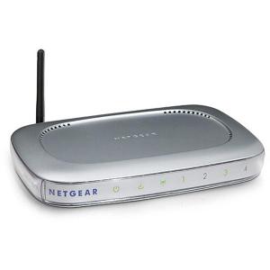 Thumbnail for the Netgear WGR614v6 router with 54mbps WiFi, 4 100mbps ETH-ports and
                                         0 USB-ports