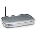 The Netgear WGR614v6 router with 54mbps WiFi, 4 100mbps ETH-ports and
                                                 0 USB-ports