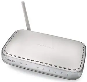 Thumbnail for the Netgear WGR614v8 router with 54mbps WiFi, 4 100mbps ETH-ports and
                                         0 USB-ports