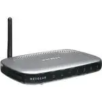 The Netgear WGT634U router with 54mbps WiFi, 4 100mbps ETH-ports and
                                                 0 USB-ports