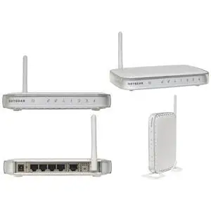 Thumbnail for the Netgear WGU624 router with 54mbps WiFi, 4 100mbps ETH-ports and
                                         0 USB-ports