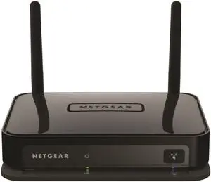 Thumbnail for the Netgear WNCE4004 router with 300mbps WiFi, 4 100mbps ETH-ports and
                                         0 USB-ports