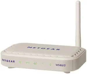 Thumbnail for the Netgear WNR612v3 router with 300mbps WiFi, 2 100mbps ETH-ports and
                                         0 USB-ports