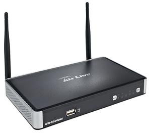 Thumbnail for the OvisLink AirLive GW-300NAS router with 300mbps WiFi, 4 N/A ETH-ports and
                                         0 USB-ports