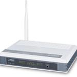 The Planet WNRT-617 v1 router with 300mbps WiFi, 4 100mbps ETH-ports and
                                                 0 USB-ports