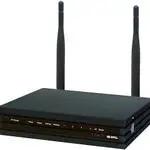 The Planex MZK-W300NH router with 300mbps WiFi, 4 100mbps ETH-ports and
                                                 0 USB-ports