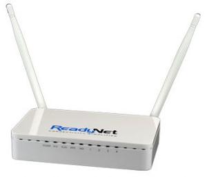 Thumbnail for the ReadyNet WR300NQ router with 300mbps WiFi, 4 100mbps ETH-ports and
                                         0 USB-ports