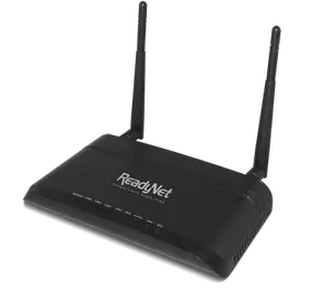 Thumbnail for the ReadyNet WRT300N-DD router with 300mbps WiFi, 4 100mbps ETH-ports and
                                         0 USB-ports