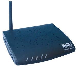 Thumbnail for the SMC SMC8014WG router with 54mbps WiFi, 4 100mbps ETH-ports and
                                         0 USB-ports