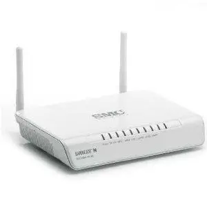 Thumbnail for the SMC SMCWBR14S-N3 router with 300mbps WiFi, 4 100mbps ETH-ports and
                                         0 USB-ports