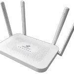 The Synertau Wi-CAT-AX Alfin router with Gigabit WiFi, 3 N/A ETH-ports and
                                                 0 USB-ports