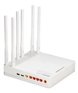 Thumbnail for the TOTOLINK A6004NS router with Gigabit WiFi, 4 N/A ETH-ports and
                                         0 USB-ports