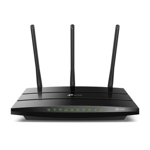 Thumbnail for the TP-LINK Archer A9 v5.x router with Gigabit WiFi, 4 N/A ETH-ports and
                                         0 USB-ports