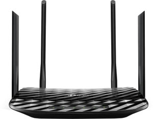 Thumbnail for the TP-LINK Archer C6 v2.x router with Gigabit WiFi, 4 N/A ETH-ports and
                                         0 USB-ports