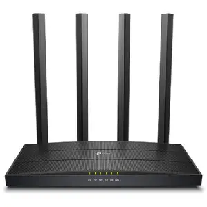 Thumbnail for the TP-LINK Archer C6U router with Gigabit WiFi, 4 N/A ETH-ports and
                                         0 USB-ports