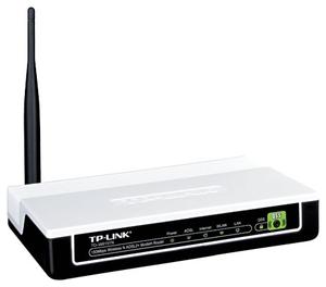 Thumbnail for the TP-LINK TD-W8151N v3 router with 300mbps WiFi, 1 100mbps ETH-ports and
                                         0 USB-ports