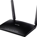 The TP-LINK TL-MR6400 V1 router with 300mbps WiFi, 4 100mbps ETH-ports and
                                                 0 USB-ports