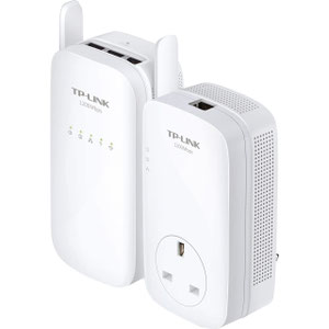 Thumbnail for the TP-LINK TL-WPA8630P v2 router with Gigabit WiFi, 3 N/A ETH-ports and
                                         0 USB-ports