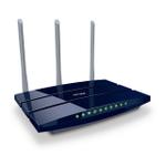 The TP-LINK TL-WR1043N v5.x router with 300mbps WiFi, 4 N/A ETH-ports and
                                                 0 USB-ports