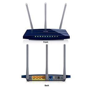 Thumbnail for the TP-LINK TL-WR1043ND v4.x router with 300mbps WiFi, 4 N/A ETH-ports and
                                         0 USB-ports