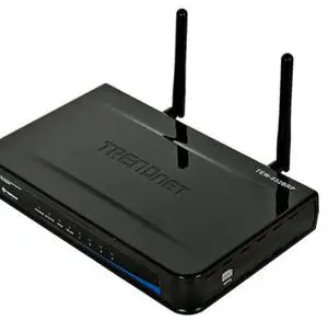 Thumbnail for the TRENDnet TEW-632BRP router with 300mbps WiFi, 4 100mbps ETH-ports and
                                         0 USB-ports