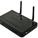The TRENDnet TEW-632BRP router with 300mbps WiFi, 4 100mbps ETH-ports and
                                                 0 USB-ports
