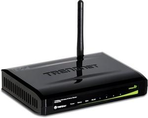 Thumbnail for the TRENDnet TEW-651BR V1.0R router with 300mbps WiFi, 4 100mbps ETH-ports and
                                         0 USB-ports