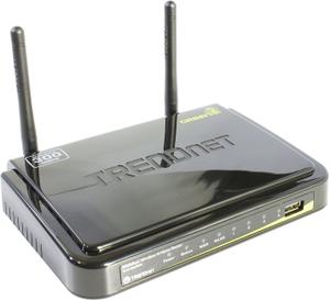 Thumbnail for the TRENDnet TEW-652BRU router with 300mbps WiFi, 4 100mbps ETH-ports and
                                         0 USB-ports
