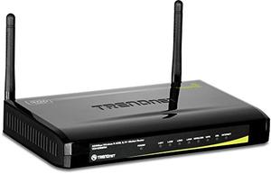 Thumbnail for the TRENDnet TEW-658BRM router with 300mbps WiFi, 4 100mbps ETH-ports and
                                         0 USB-ports