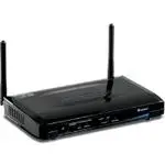 The TRENDnet TEW-670APB router with 300mbps WiFi, 1 100mbps ETH-ports and
                                                 0 USB-ports
