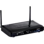 The TRENDnet TEW-671BR router with 300mbps WiFi, 4 100mbps ETH-ports and
                                                 0 USB-ports