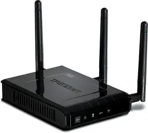 Thumbnail for the TRENDnet TEW-690AP router with 300mbps WiFi, 1 N/A ETH-ports and
                                         0 USB-ports